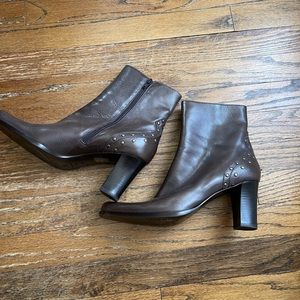 COPY - Via Spiga Brown Leather Boots Size 9.5 Medium